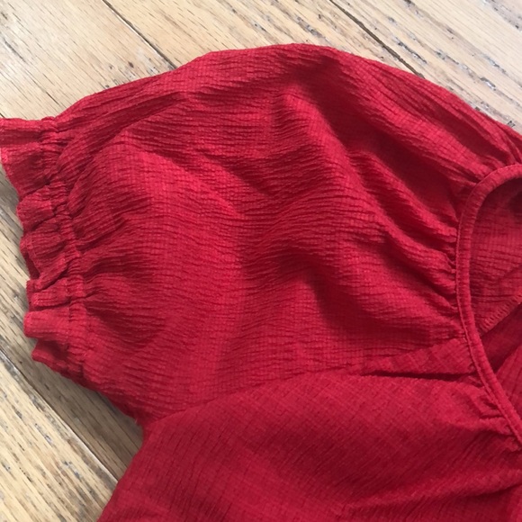 Madewell Texture and Thread Peasant Shirt - Lghtweight, Gathered Scoop-neck- - Picture 7 of 16